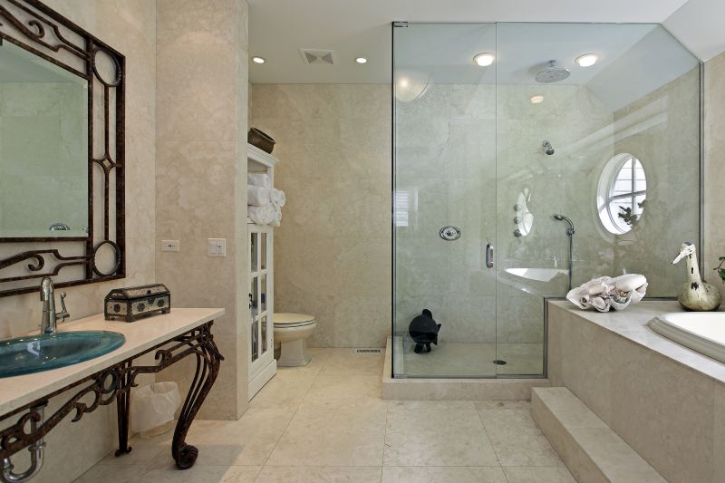 Elegant Shower with Glass Walls